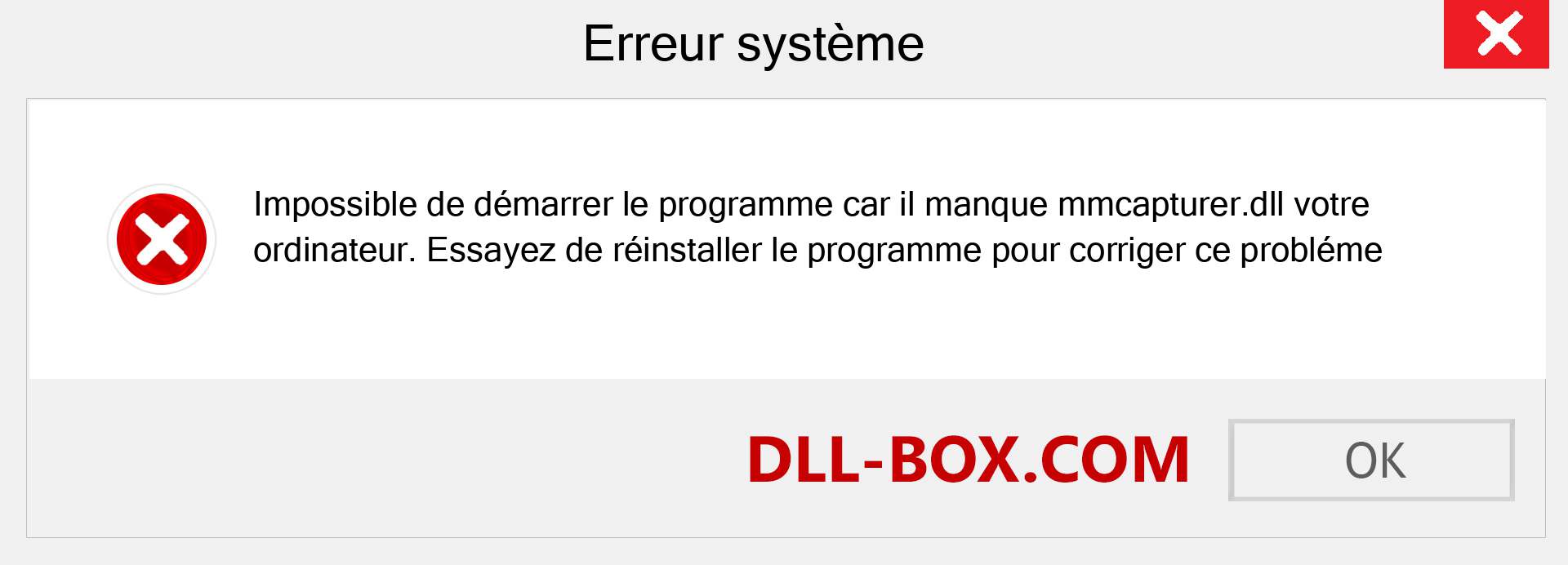 Le fichier mmcapturer.dll est manquant ?. Télécharger pour Windows 7, 8, 10 - Correction de l'erreur manquante mmcapturer dll sur Windows, photos, images